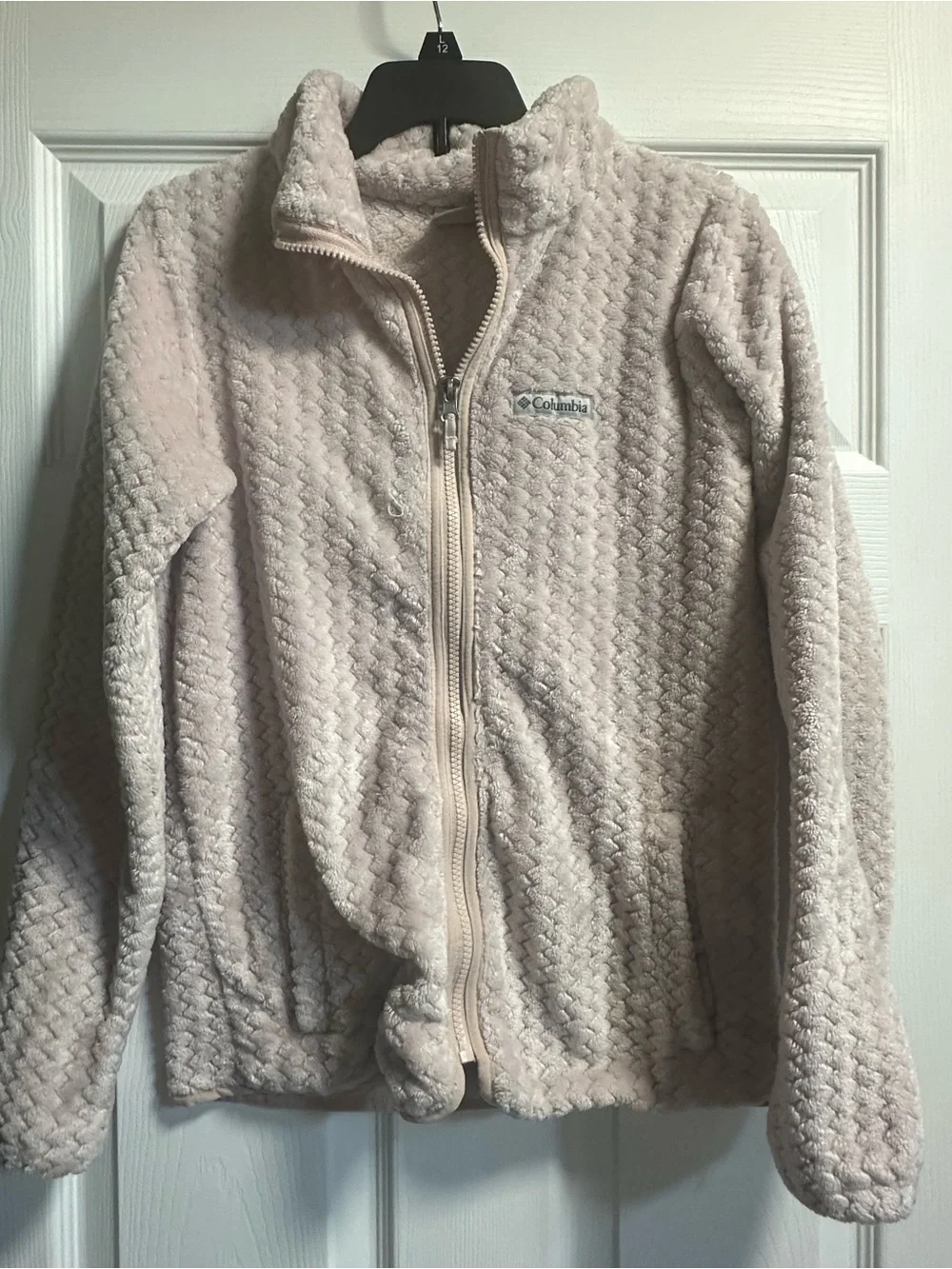 Columbia Girl’s Light Pink Full-Zip Fleece Jacket
